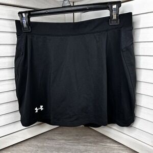 Under Armour HeatGear Black Athletic Skirt w/‎ Shorts Inside Pocket | Size S